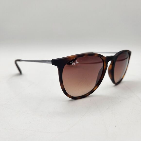 Ray-Ban Sunglasses RB4171 Erika Rubber Havana Brown Gradient Dark Brown Lens - Picture 8 of 16